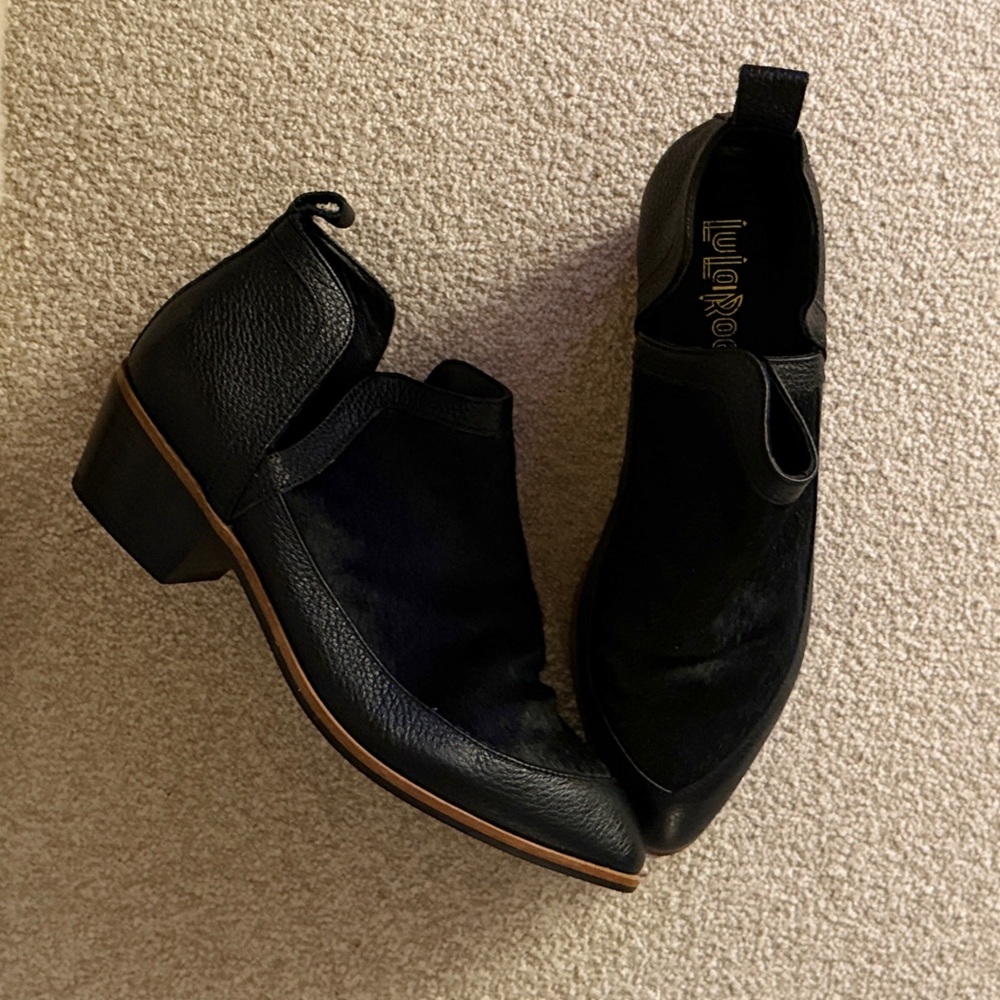 LuLaRoe Limited Edition Black Leather Ankle Boots
Never worn